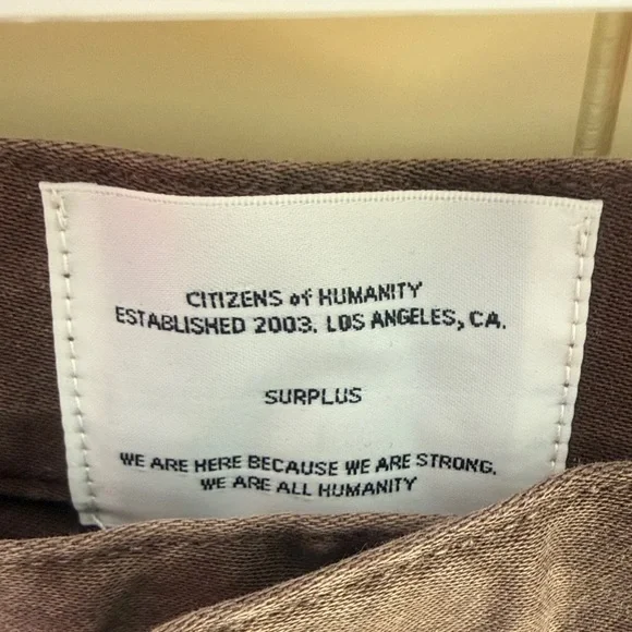 Citizens Of Humanity Dark Brown Barrel Cargo Pants - Picture 2 of 5